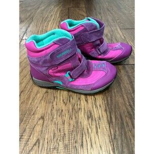 Merrell Moab Polar Mid Strap 2.0 WTPF Winter Boots girls Size 2M, Fuchsia